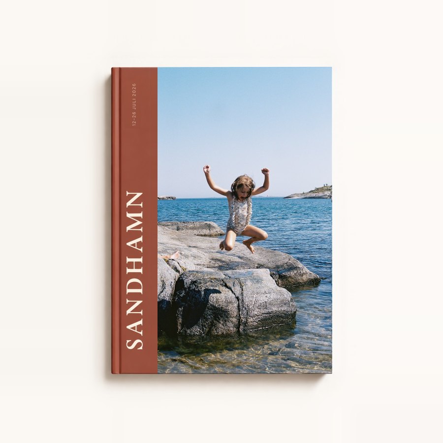 Idun books Reseboken, Bandet i tonen Tegel, med titeln Sandhamn.